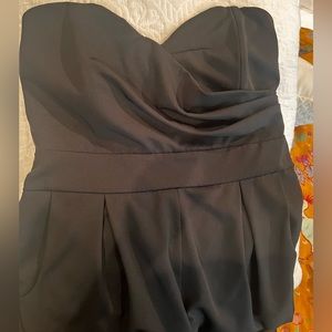 Sis Sis black strapless romper
